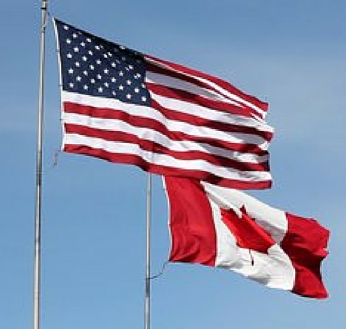 American Canada Flags Lg