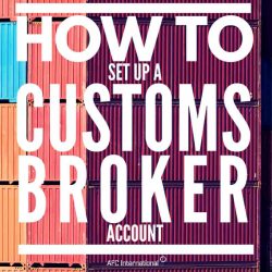 customs broker account