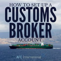 customs broker account