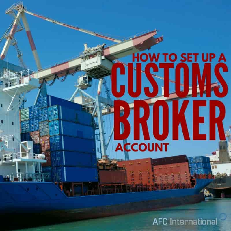 customs broker account